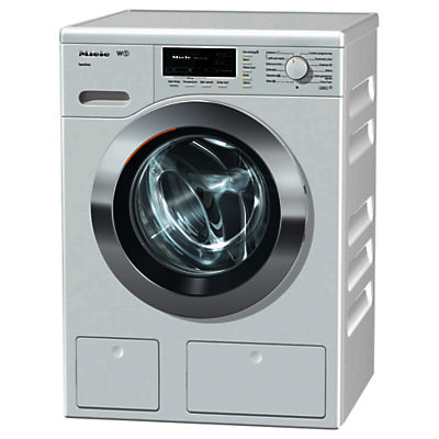 Miele WKG 120 Freestanding Washing Machine, 8kg Load, A+++ Energy Rating, 1600rpm Spin, Chrome Edition